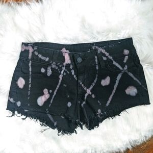 Siwy Distressed Bleached Festival Booty Shorts XS